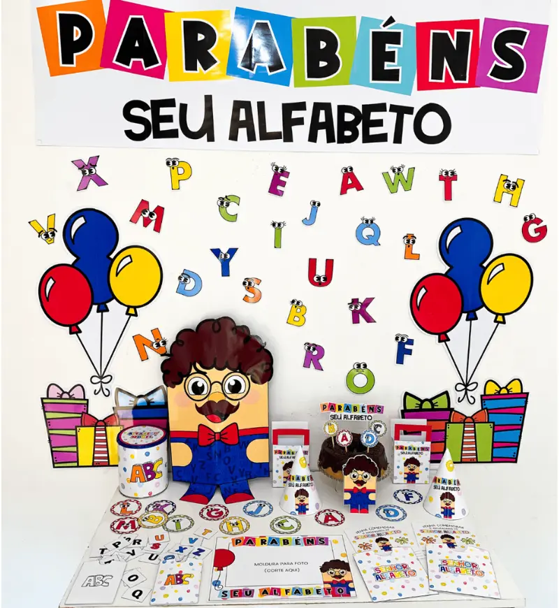 Kit Aniversário do Seu Alfabeto
