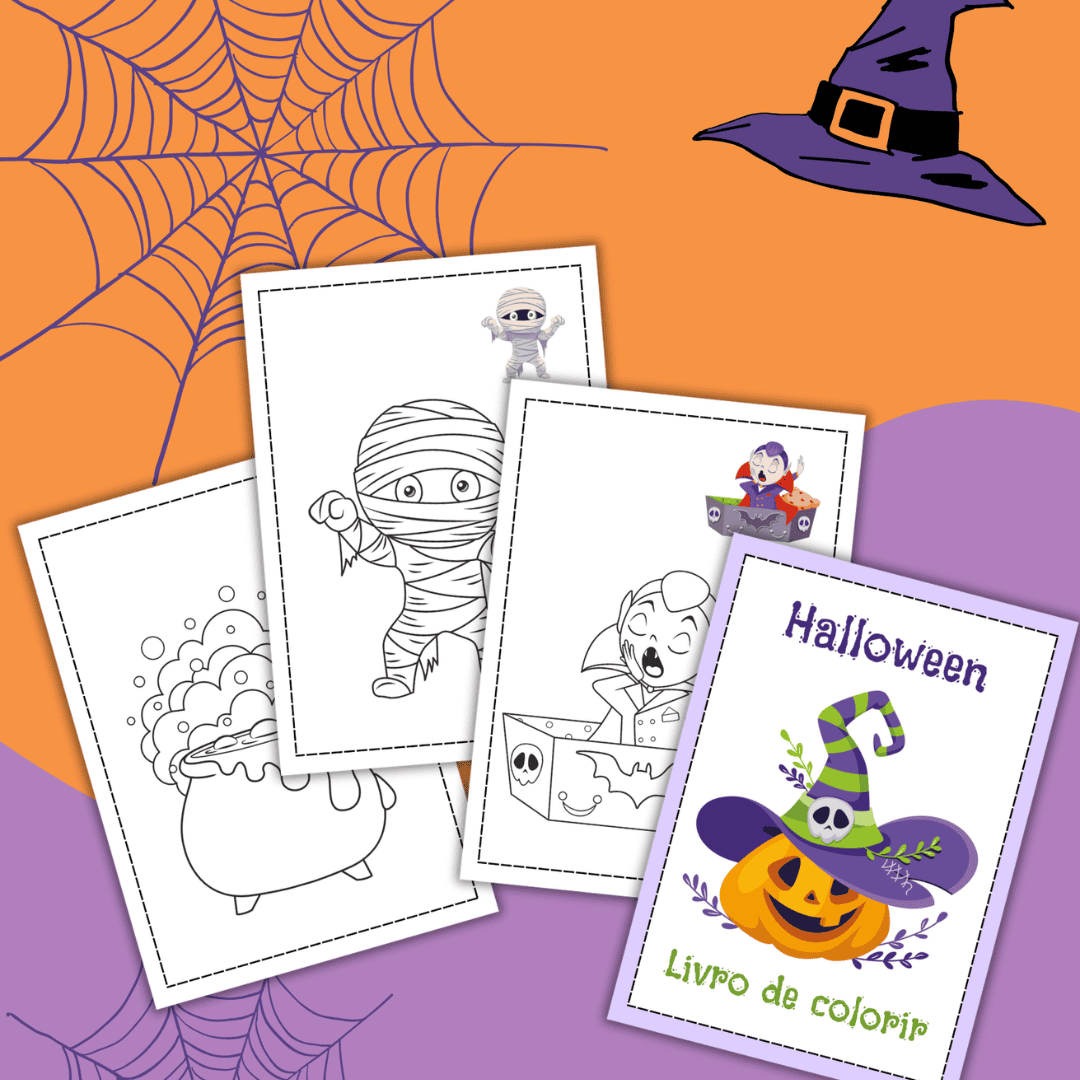 Livro de Colorir - Halloween