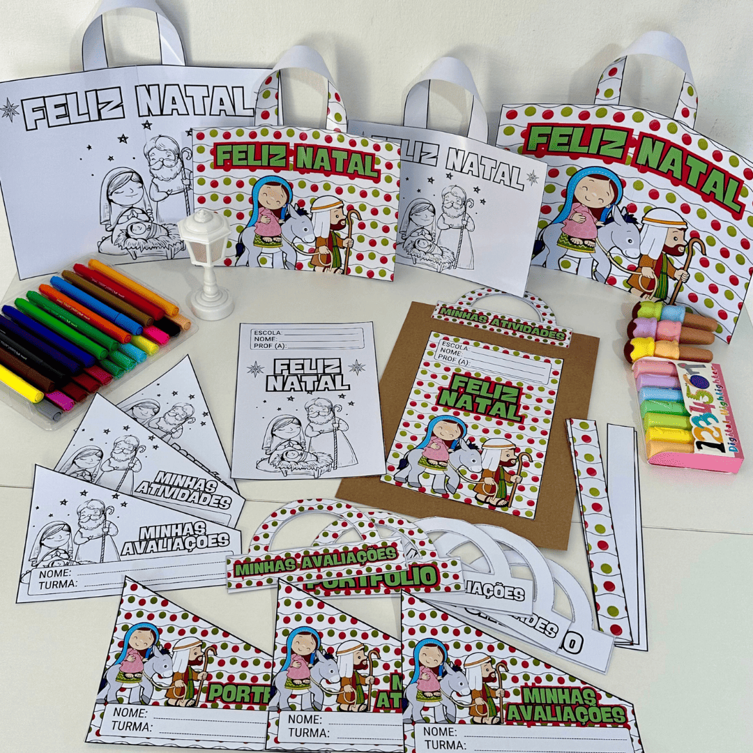 Kit Capas de Atividades Natal Cristão