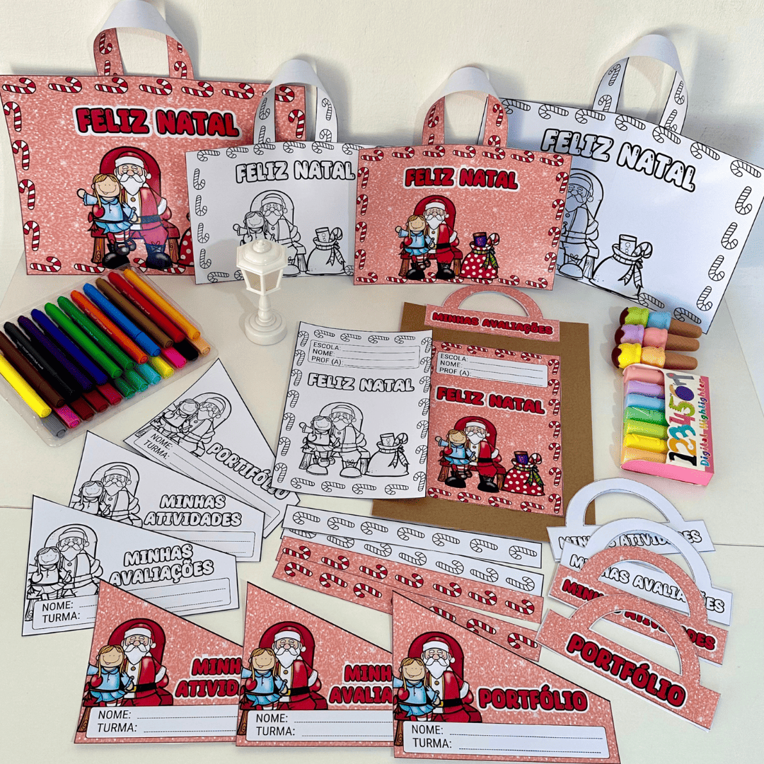 Kit Capas de Atividades Papai Noel