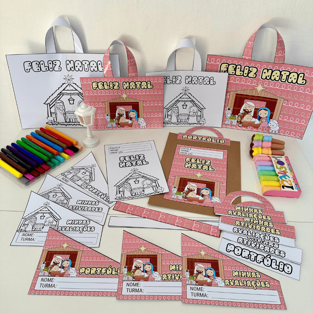 Kit Capas de Atividades Natal Cristão 2