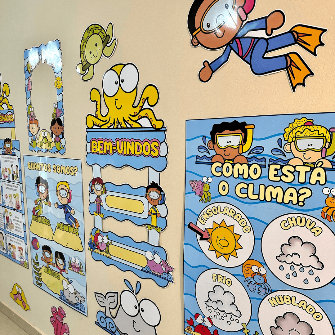 Kit Sala de Aula - Fundo do Mar