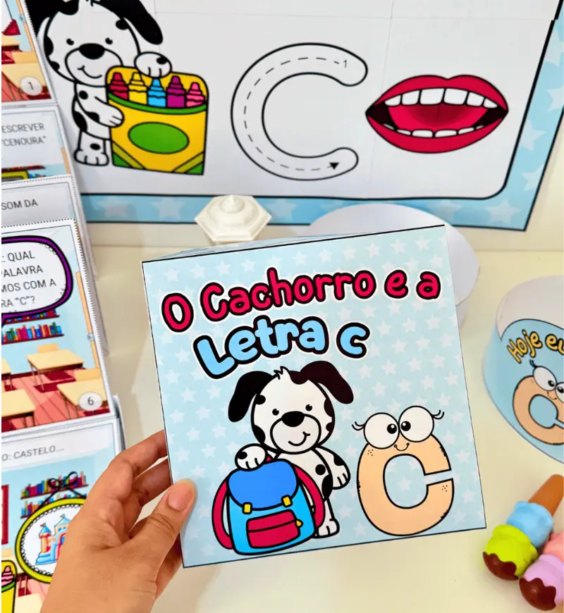 História na Caixa - Letra C