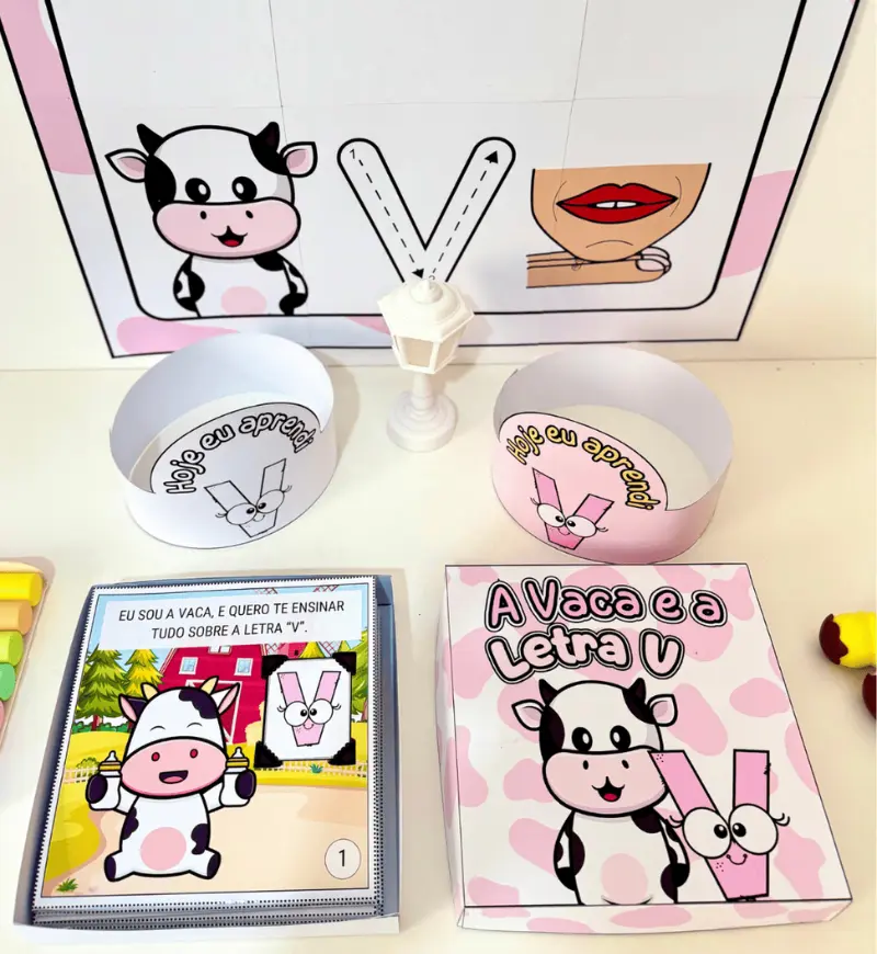 História na Caixa - Letra V