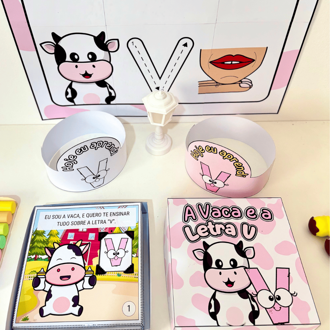 História na Caixa - Letra V