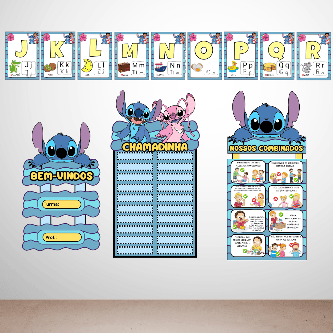 Kit Sala de Aula - Stitch