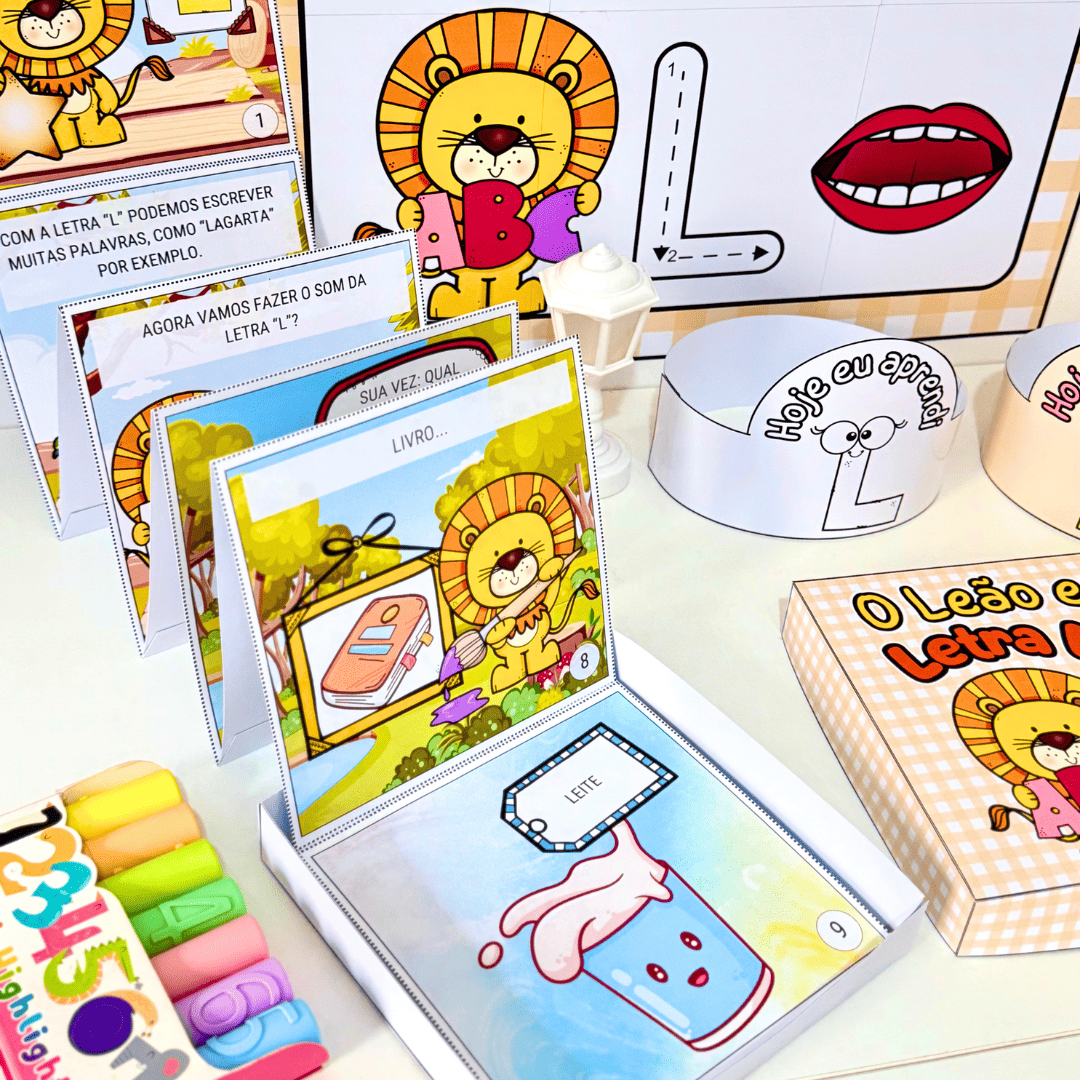 História na Caixa - Letra L