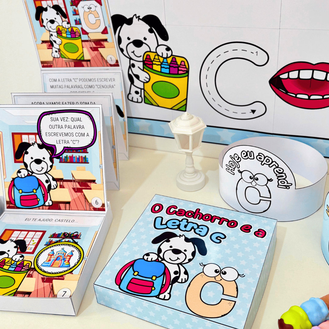 História na Caixa - Letra C