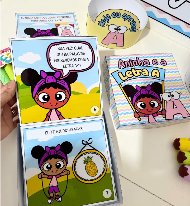 História na Caixa - Letra A