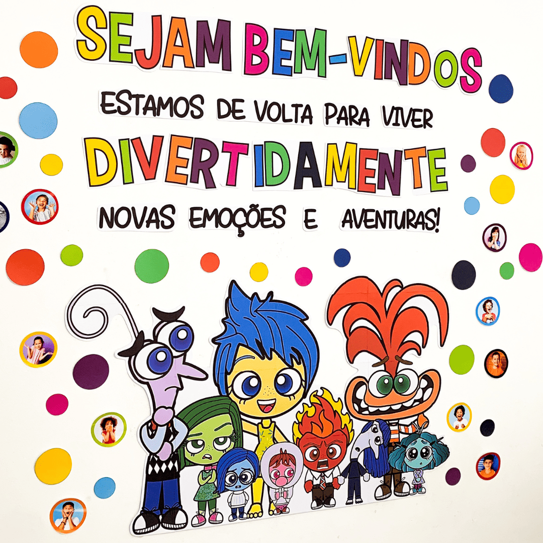 Painel Volta às Aulas Divertidamente