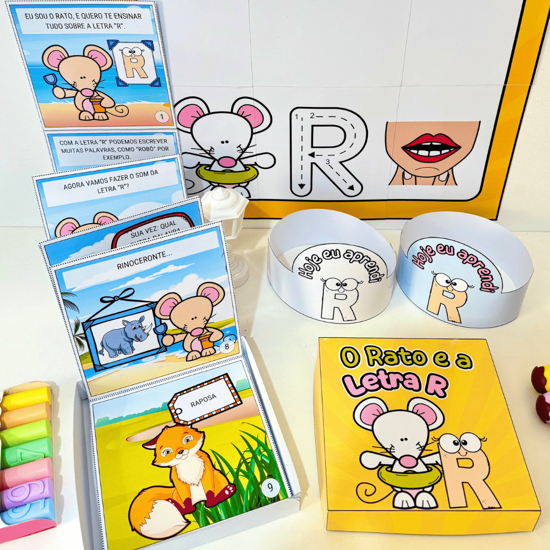História na Caixa - Letra R