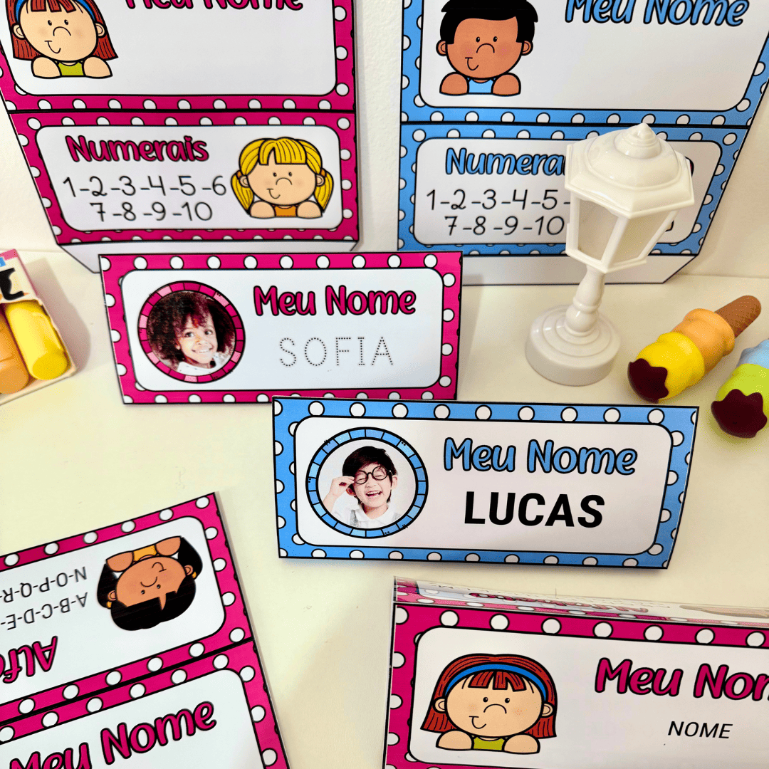 Crachá de Mesa Editável