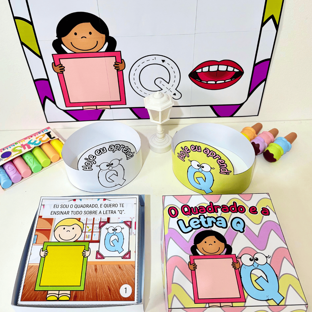 História na Caixa - Letra Q
