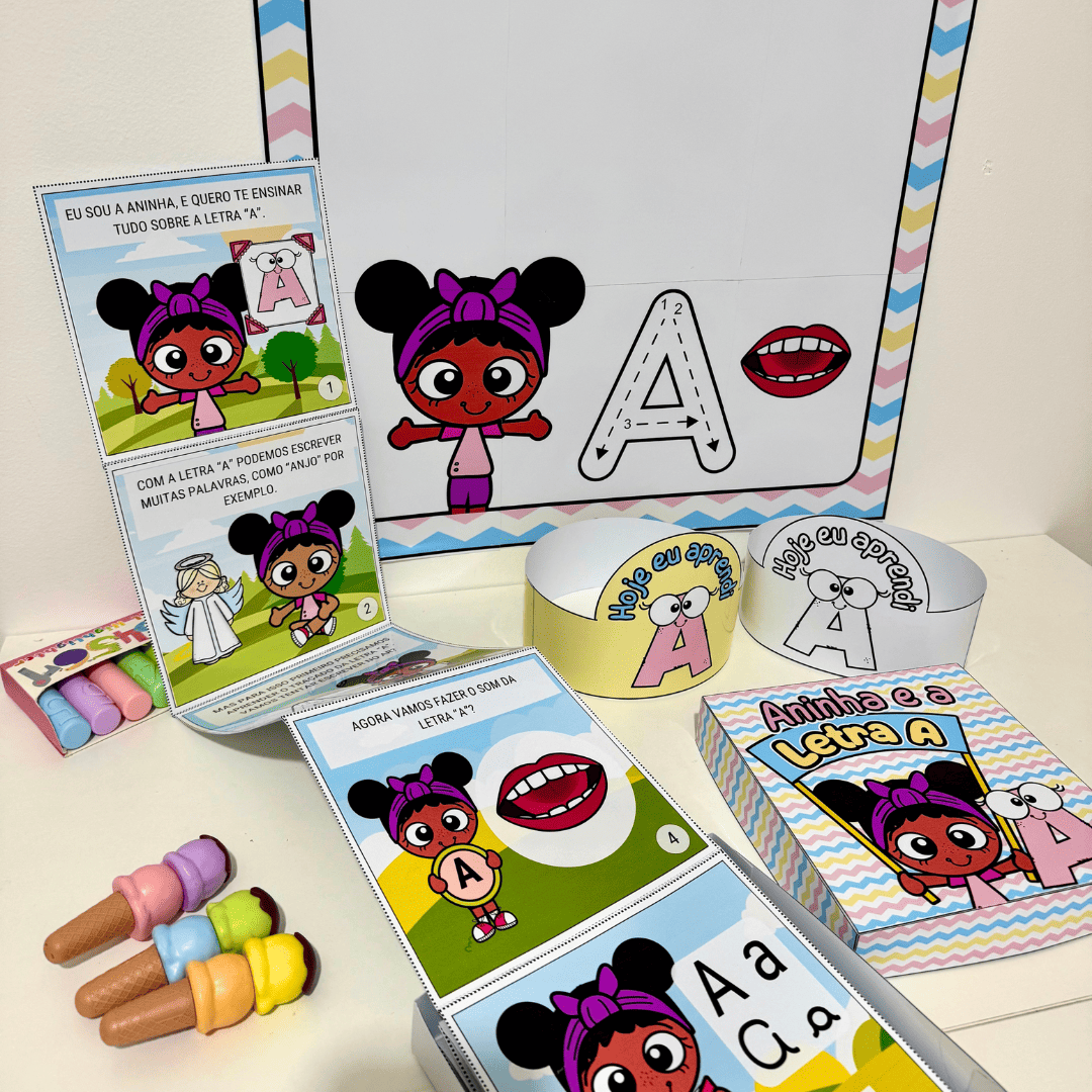 História na Caixa - Letra A