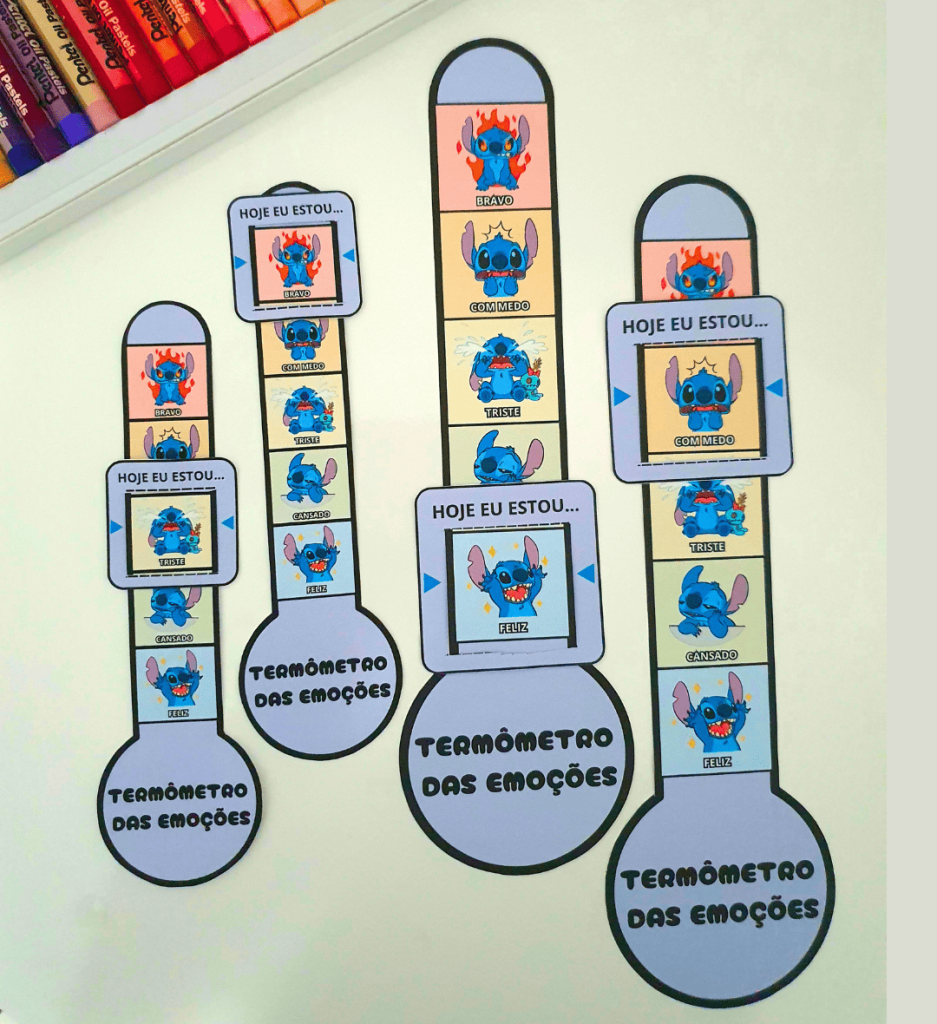Termômetro das Emoções – Stitch – Mundo Pedagógico: Atividades da Pro