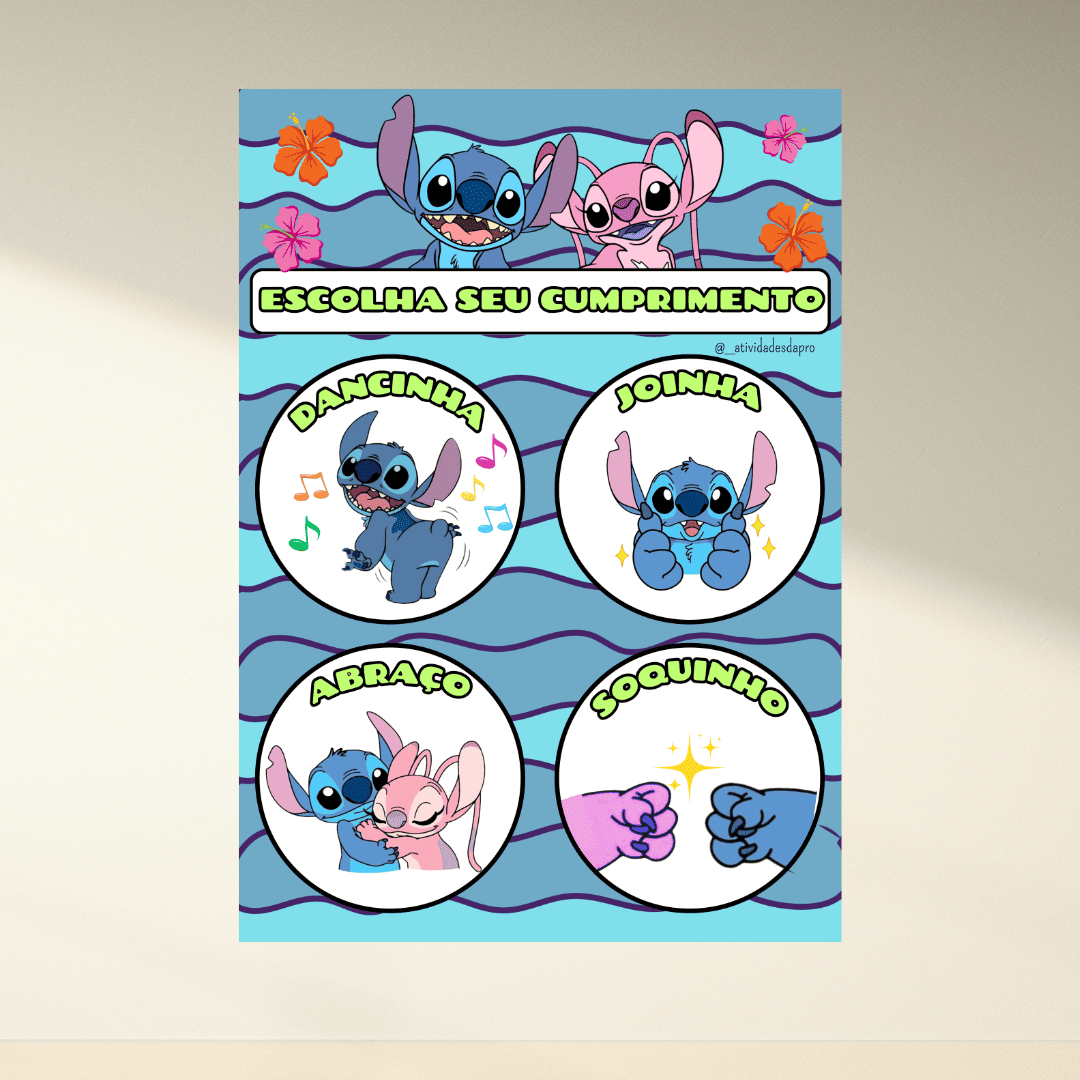 Cumprimento Divertido Stitch