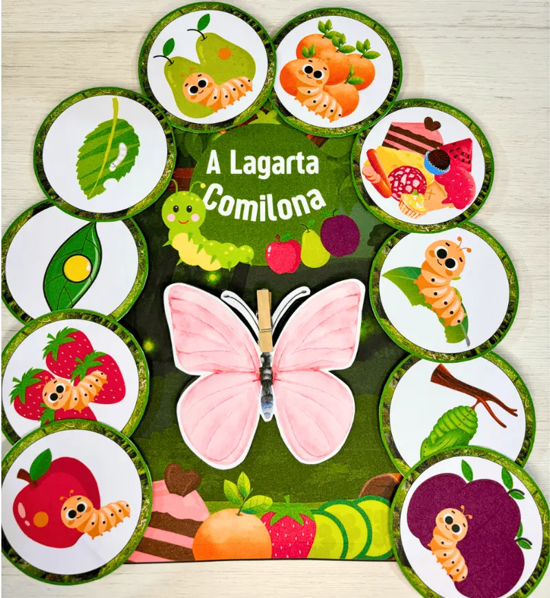 História na Luva - A Lagarta Comilona