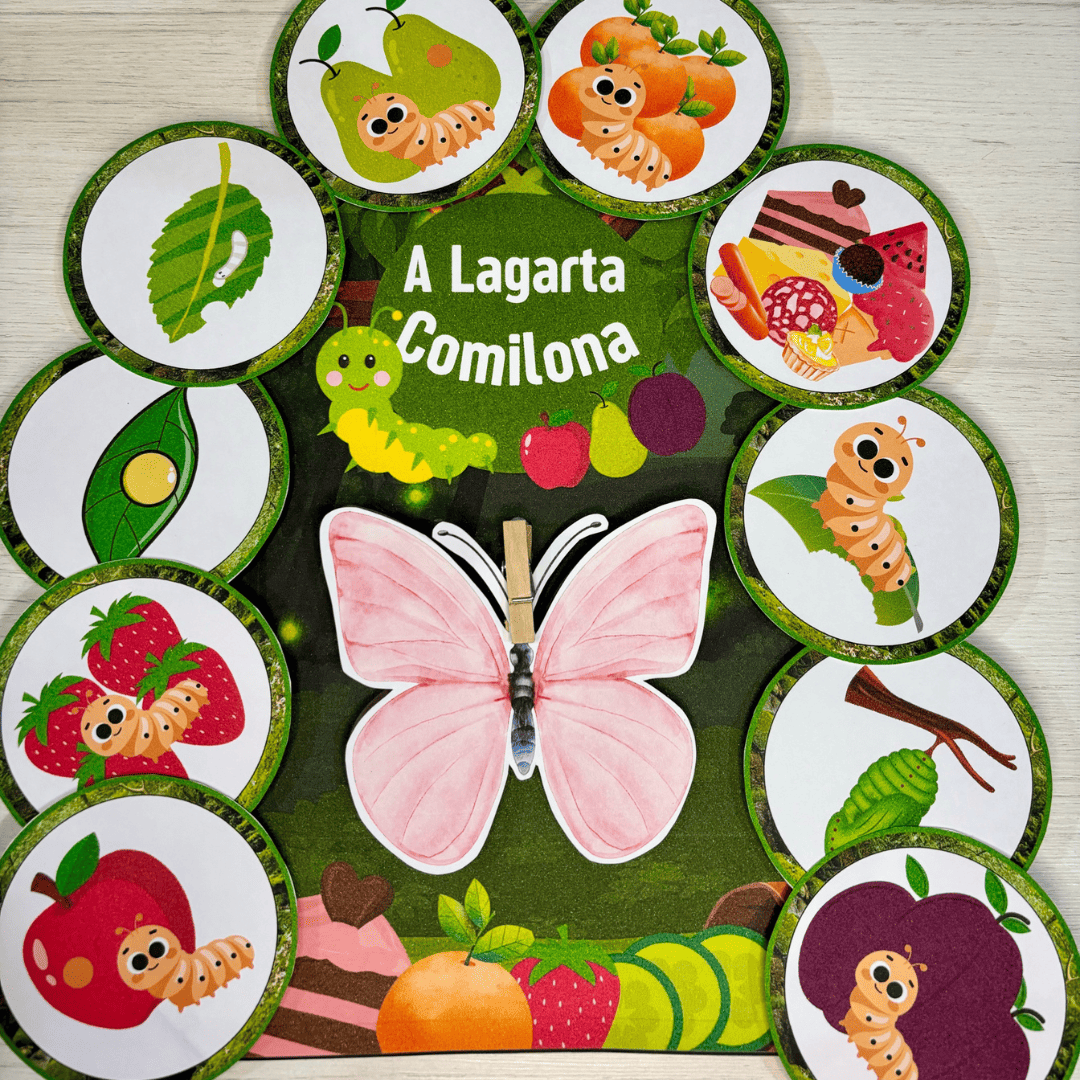 História na Luva - A Lagarta Comilona