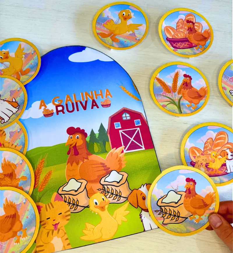 História na Luva - A Galinha Ruiva