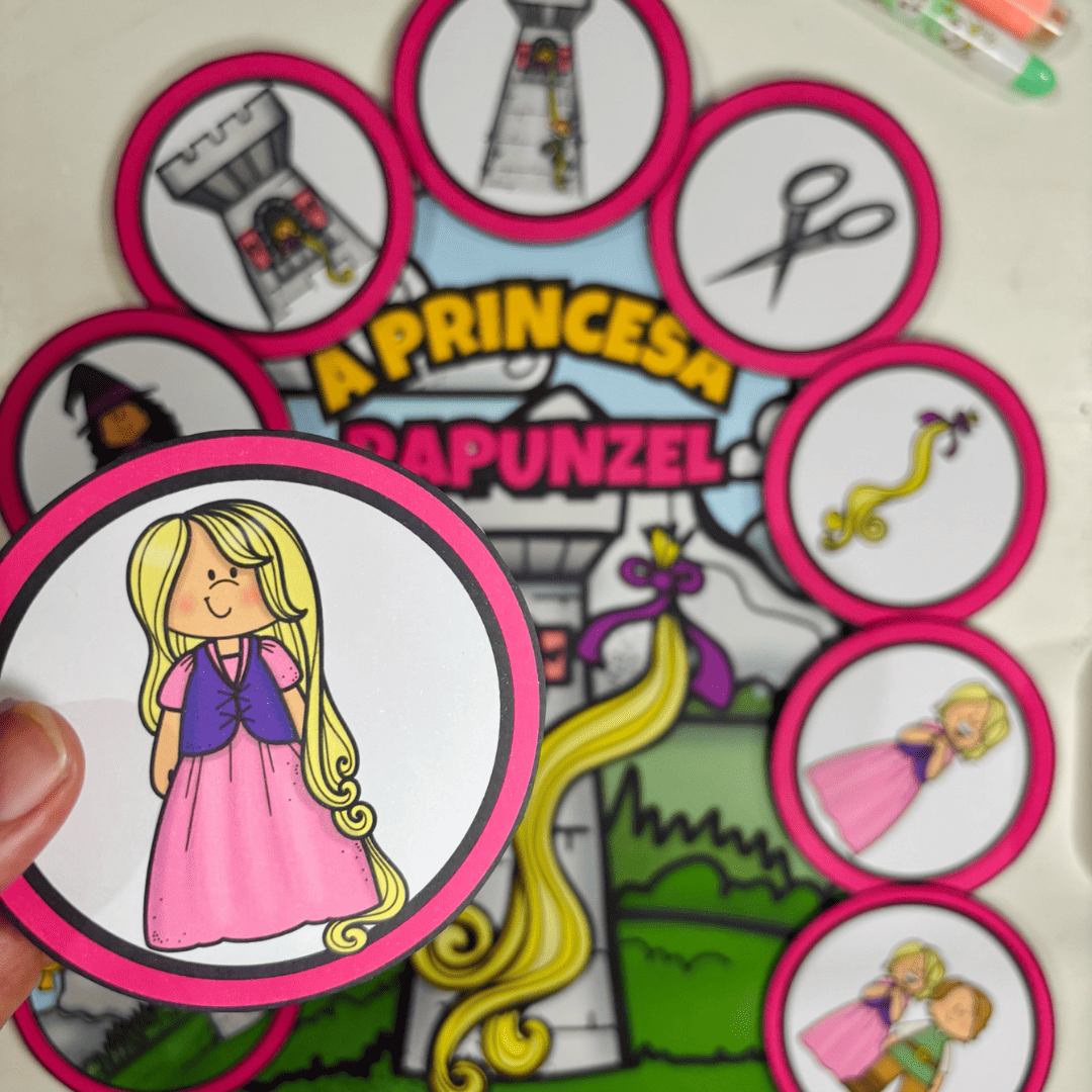 História na Luva - A Princesa Rapunzel