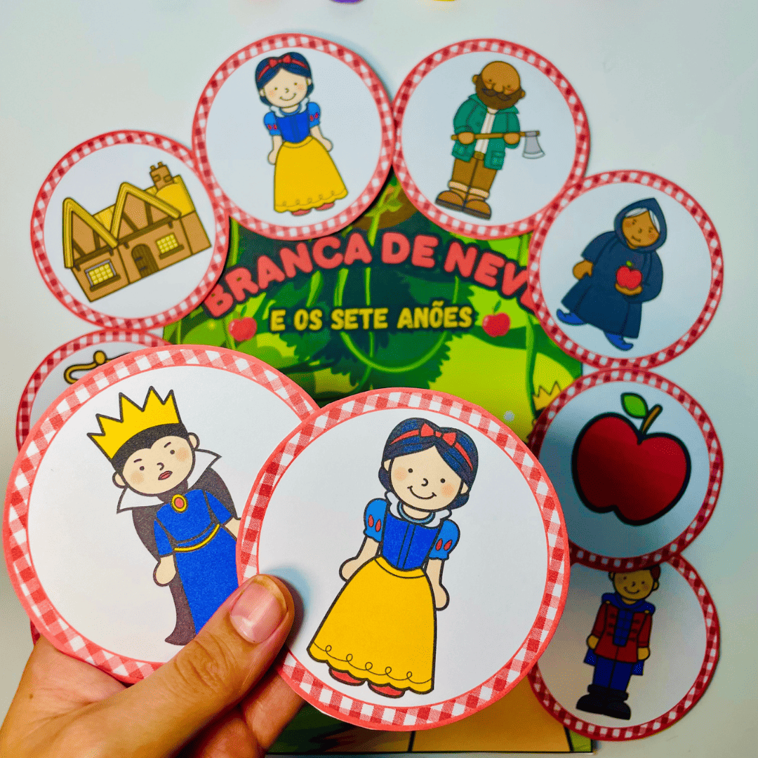 Historia na Luva - Branca de Neve e os Sete Anões