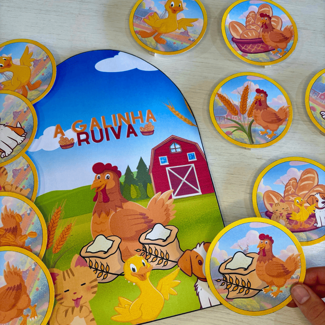 História na Luva - A Galinha Ruiva