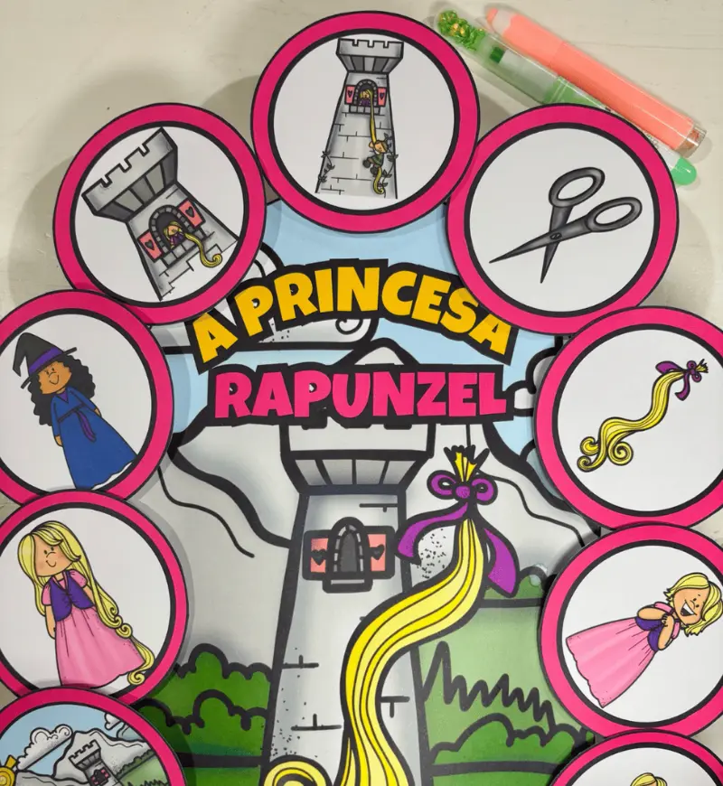 História na Luva - A Princesa Rapunzel