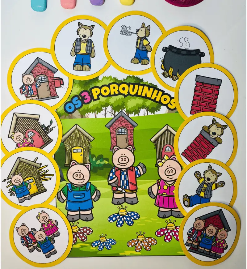 História na Luva - Os Três Porquinhos