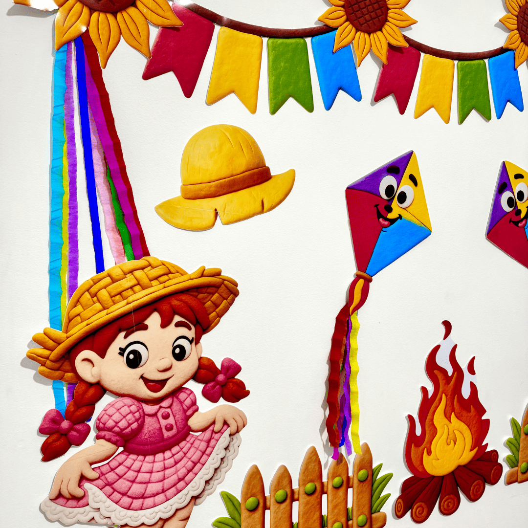 Painel Festa Junina - Massinha