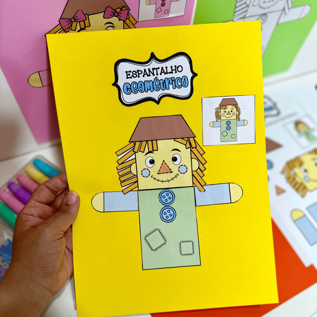 Espantalho Geométrico - Festa Junina