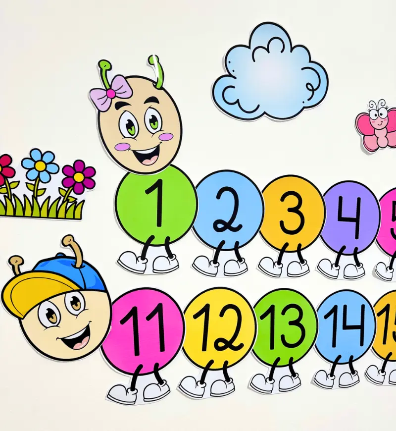 Centopeia dos Números de 1 a 20