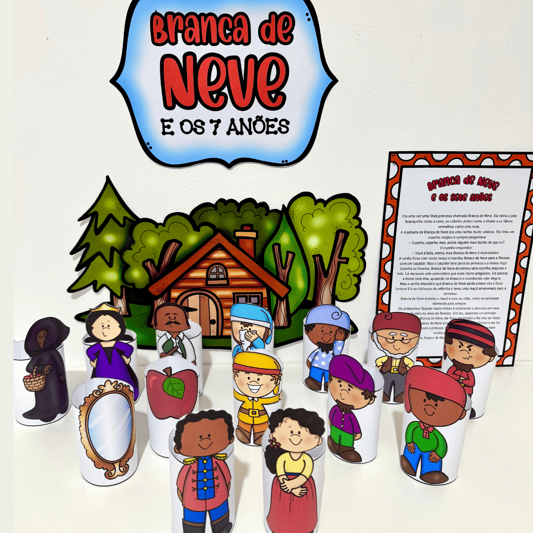 Branca de Neve - Personagens 3D