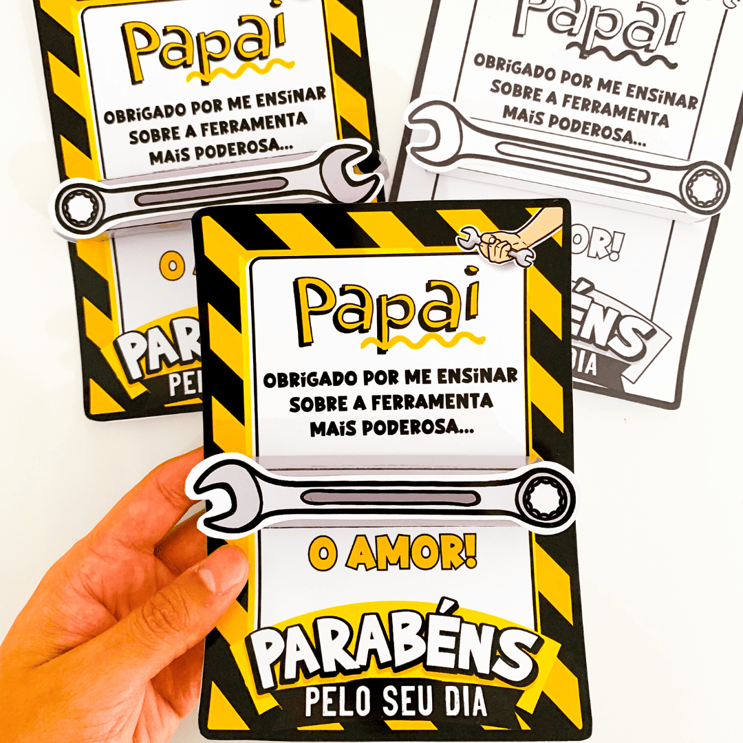 Cartão Dia dos Pais: Ferramenta