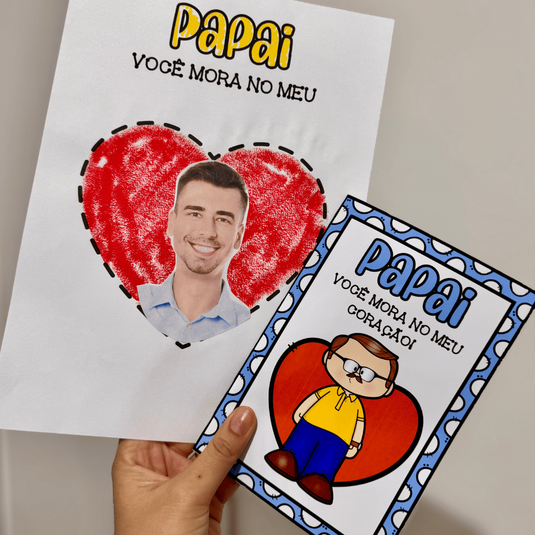 Kit Dia dos Pais: Você Mora no Meu Coração