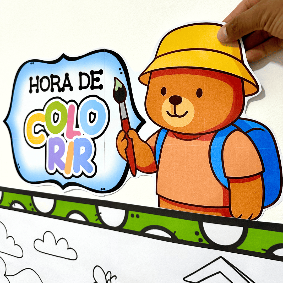 Painel Pintura Coletiva - Volta às Aulas