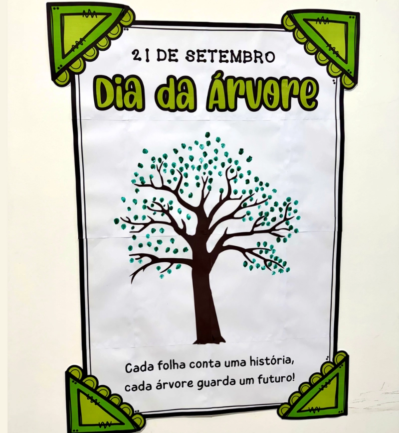 Cartaz Colaborativo - Dia da Árvore