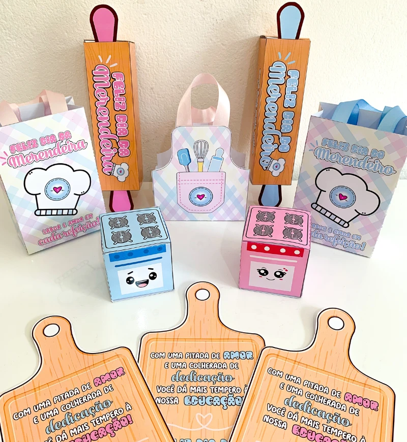 Kit Lembrancinhas Dia da Merendeira