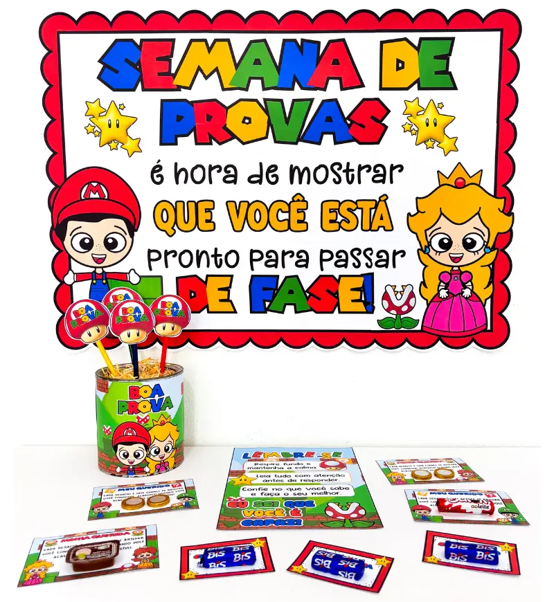 Kit Semana de Provas - Super Mário