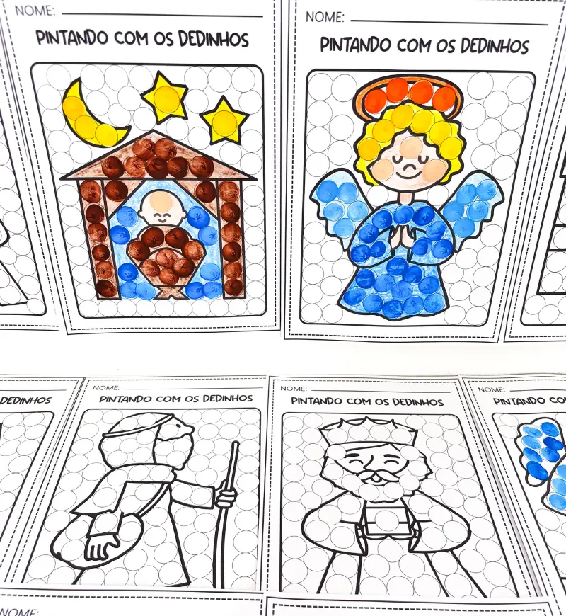 Pintura Sensorial - Natal Cristão