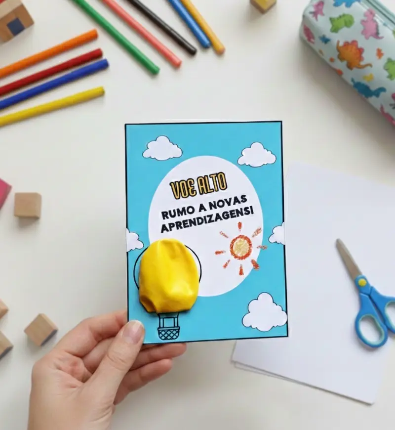 Cartão Balão - Voe Alto