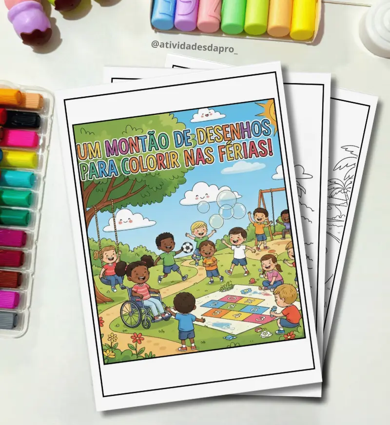 E-Book Um Montão de Desenhos para Colorir