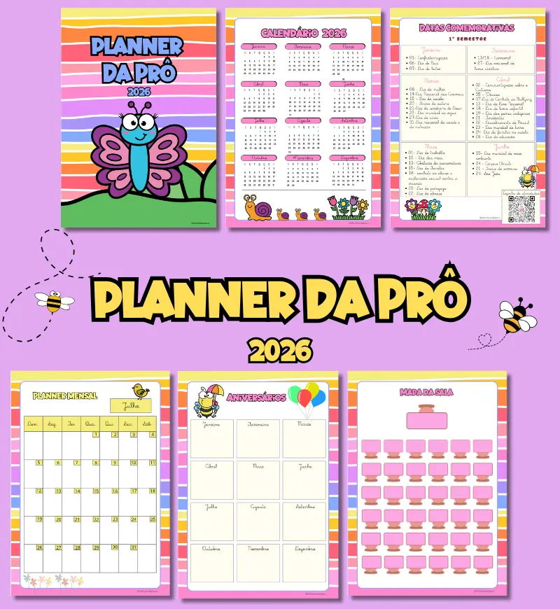 Planner da Prô 2026 - Jardim Encantado