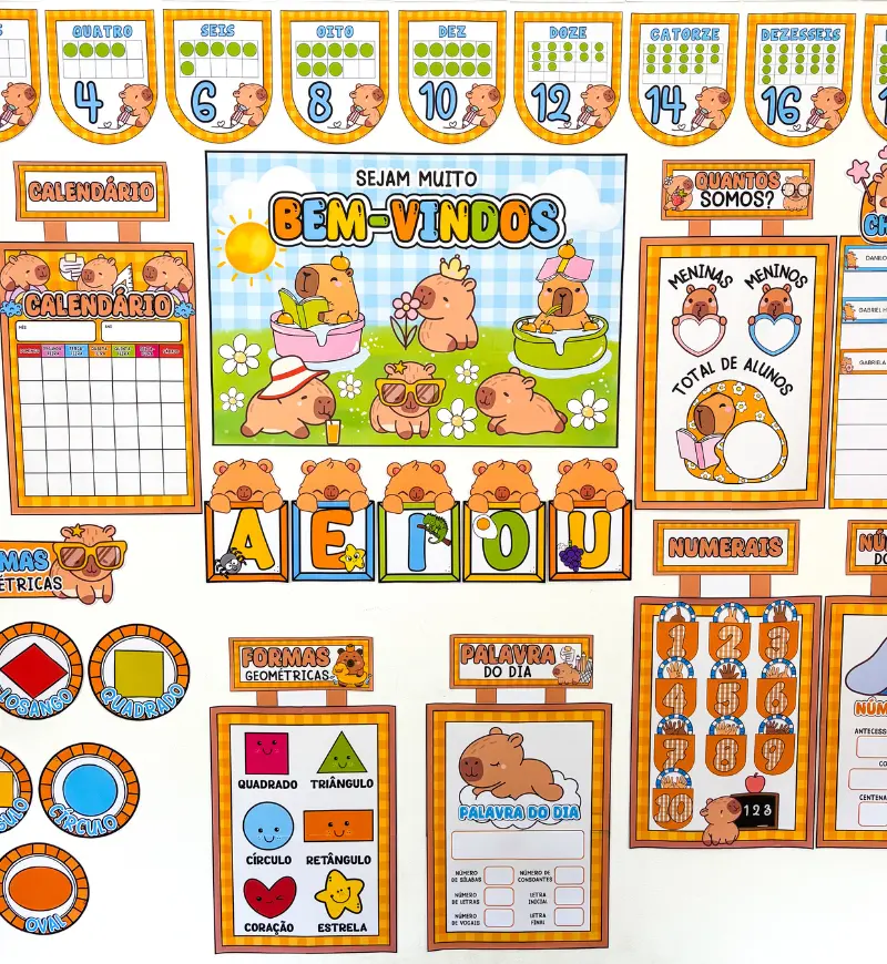 Kit Sala de Aula Capivara