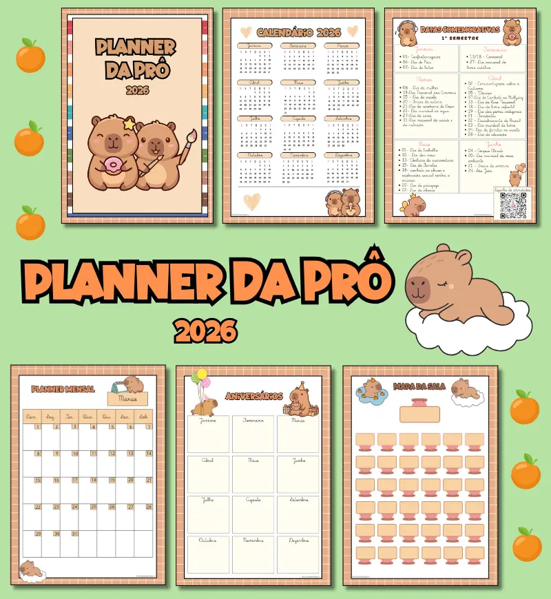 Planner da Prô 2026 - Capivara
