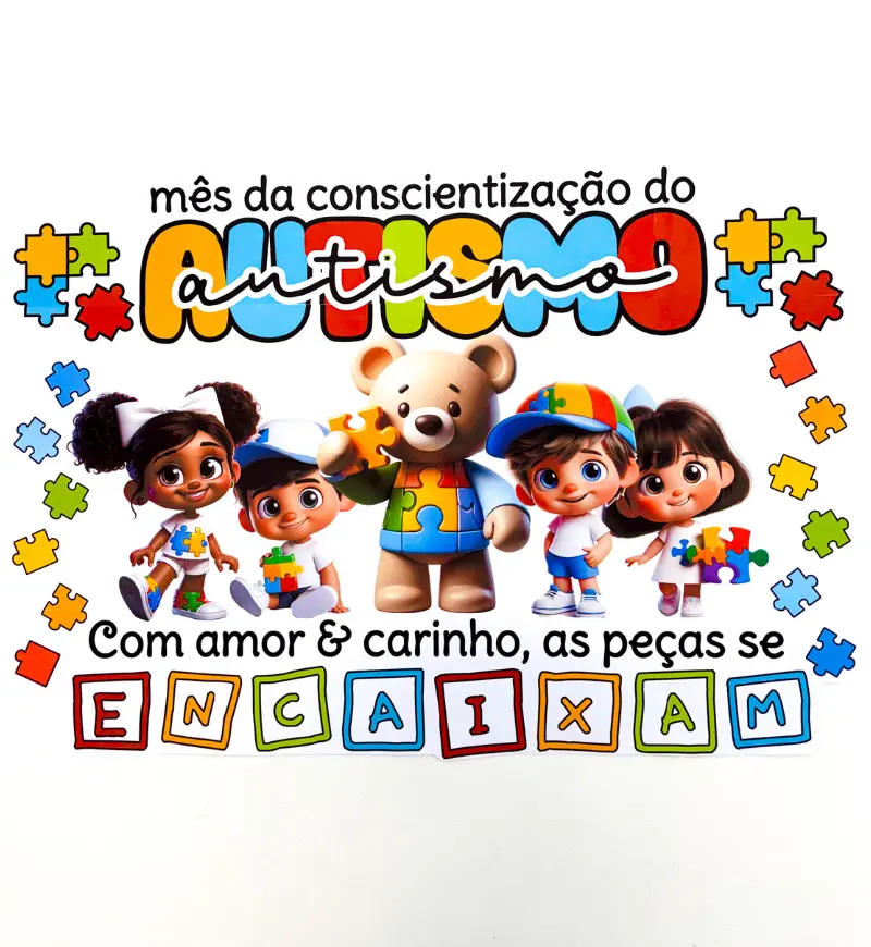 Painel Autismo - Quebra-Cabeça