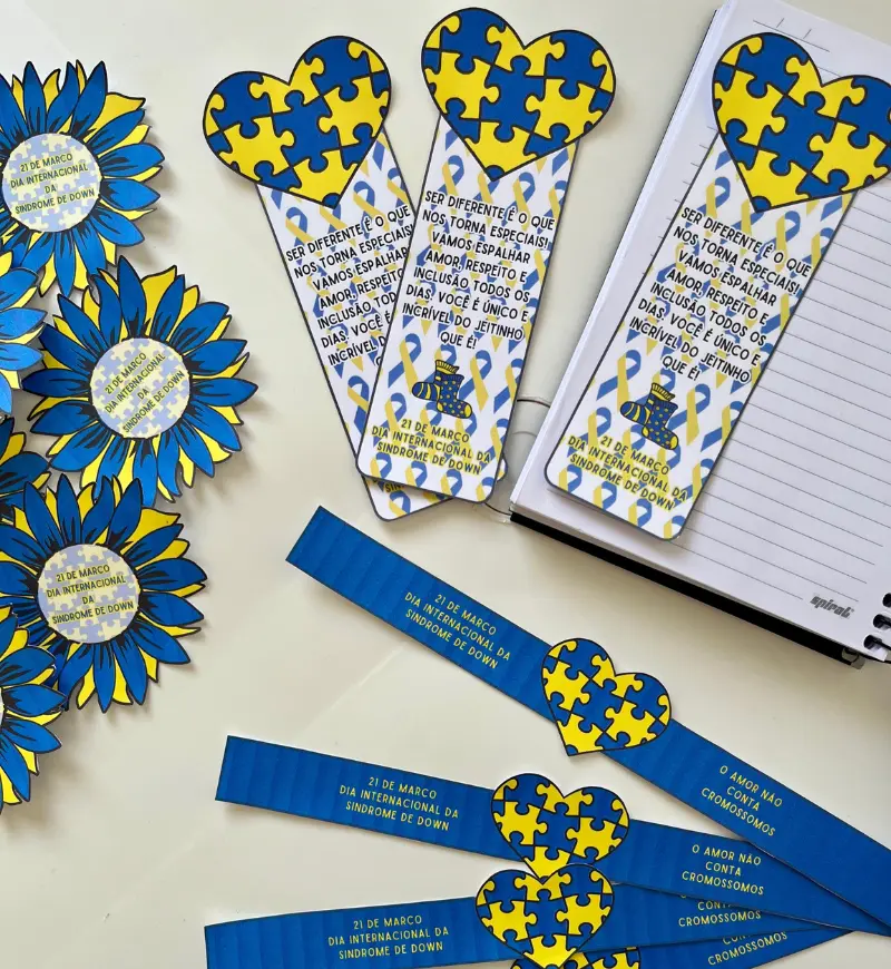 Kit Lembrancinhas Dia da Síndrome de Down