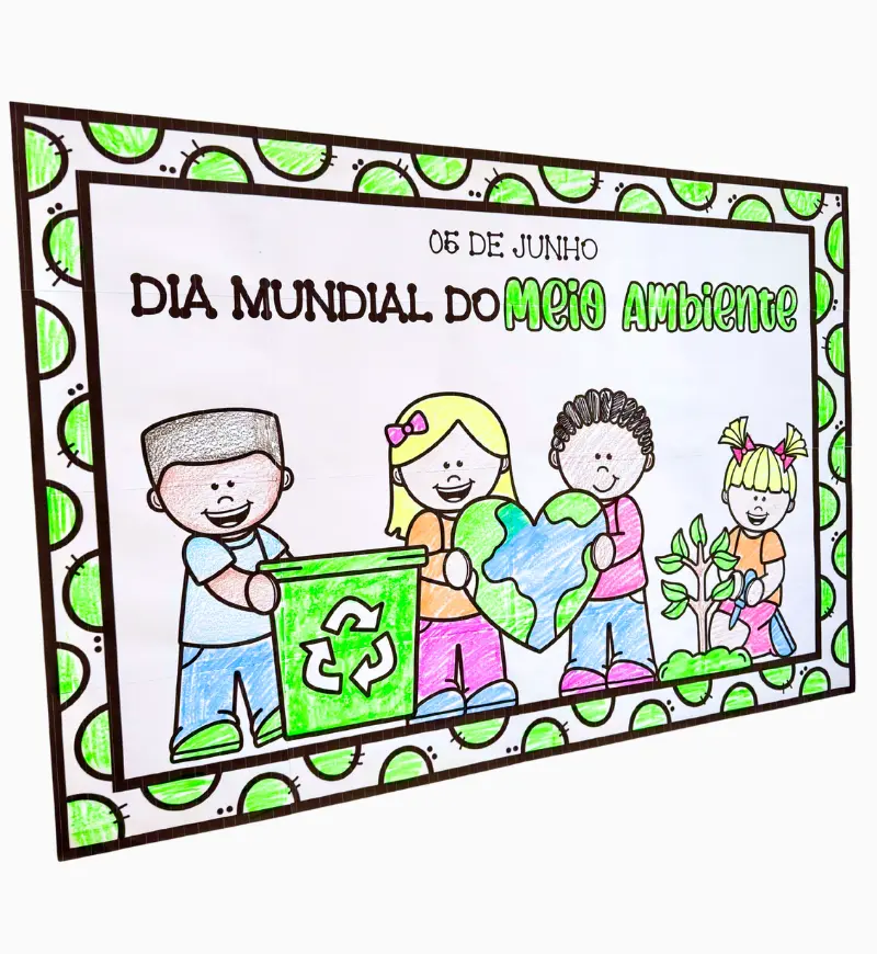 Cartaz Pintura Coletiva - Meio Ambiente