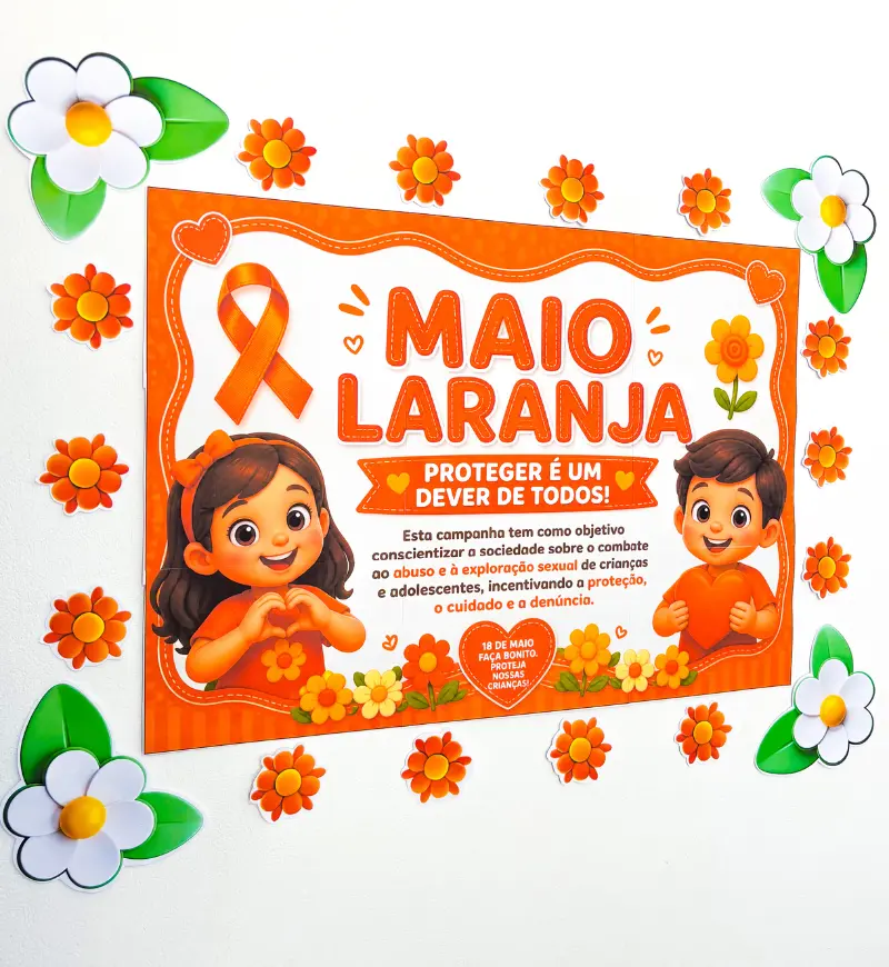 Painel Campanha Maio Laranja