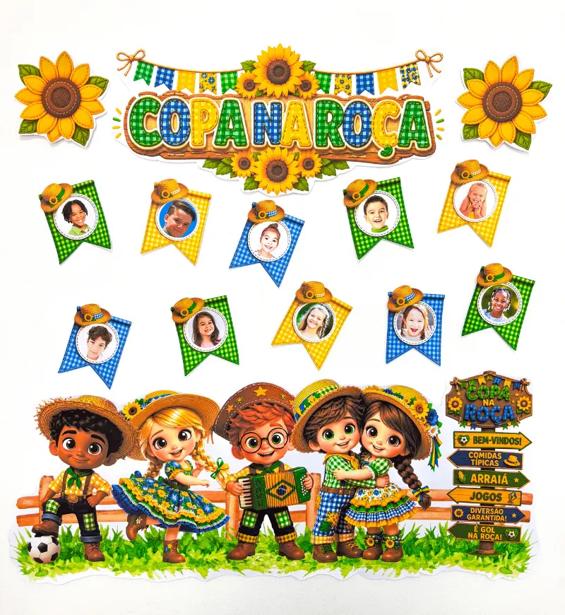 Kit Copa na Roça (Copa do Mundo e Festa Junina)