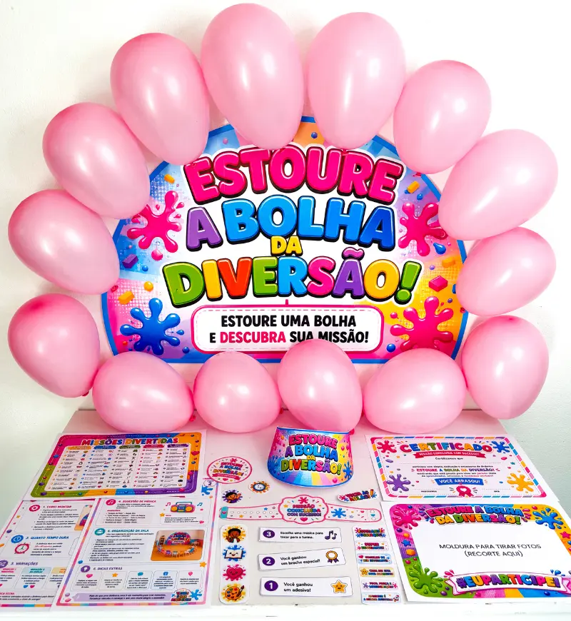 Dinâmica Estoure a Bolha - Volta às Aulas